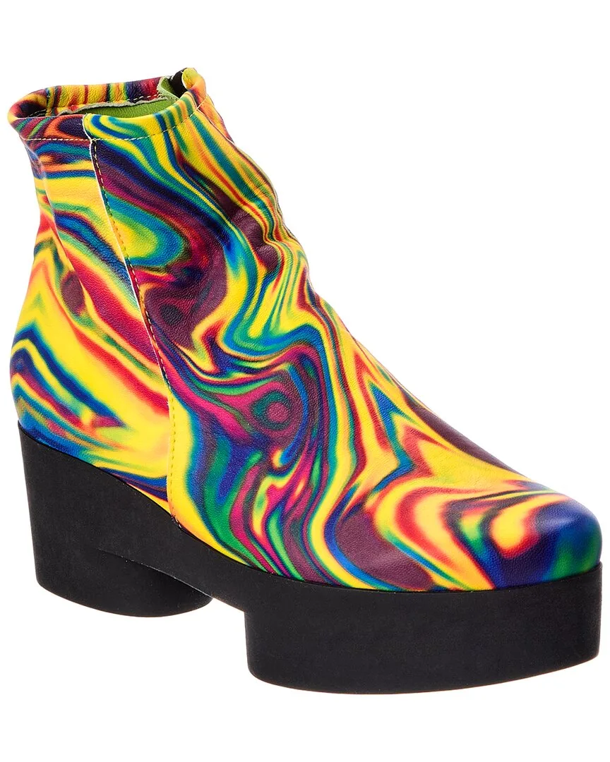 Siluza Leather Platform Bootie by Arche