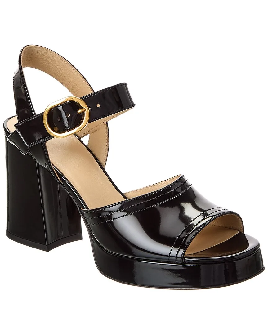 Fawcette 100 Leather Platform Sandal by Valentino