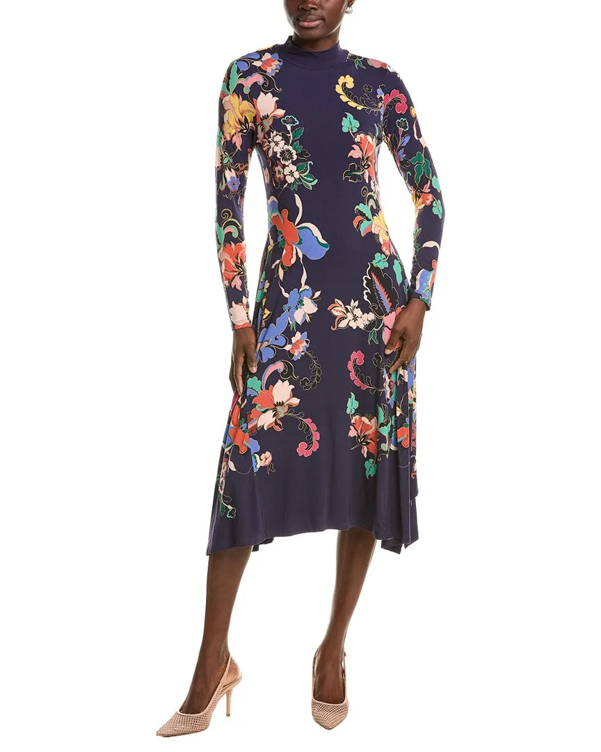 The Janie Favorite Handkerchief Hem Mock Neck Dress