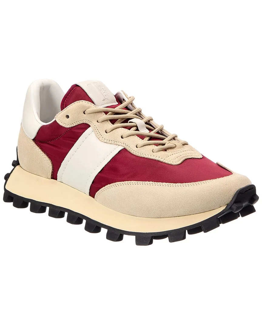 Canvas & Leather Sneaker by Tod's