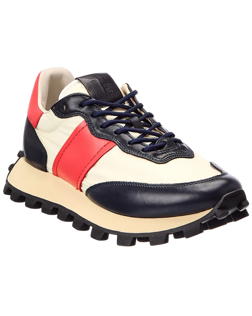 Canvas & Leather Sneaker by Tod's