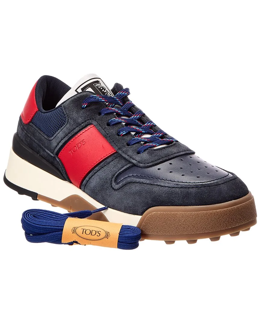 Leather & Suede Sneaker by Tod's