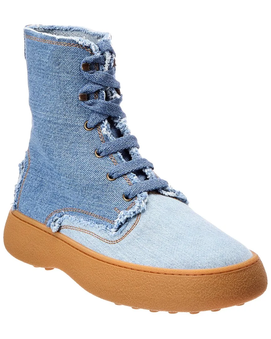 Denim Boot by Tod's