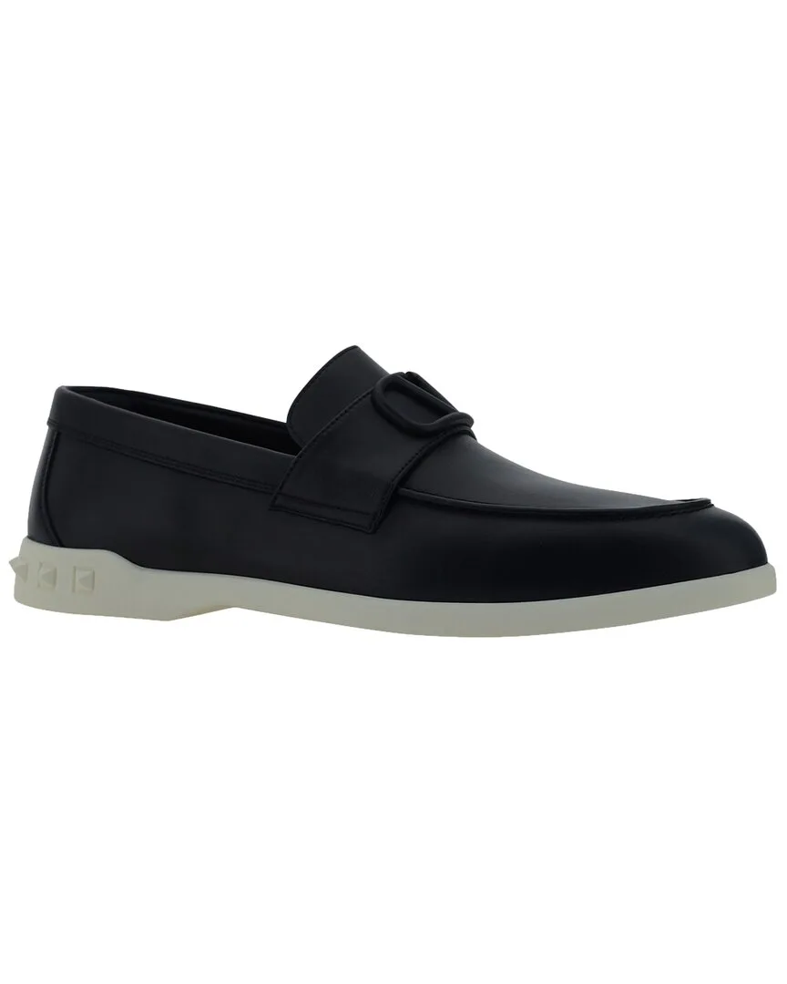 Valentino Garavani Leather Loafer by Valentino