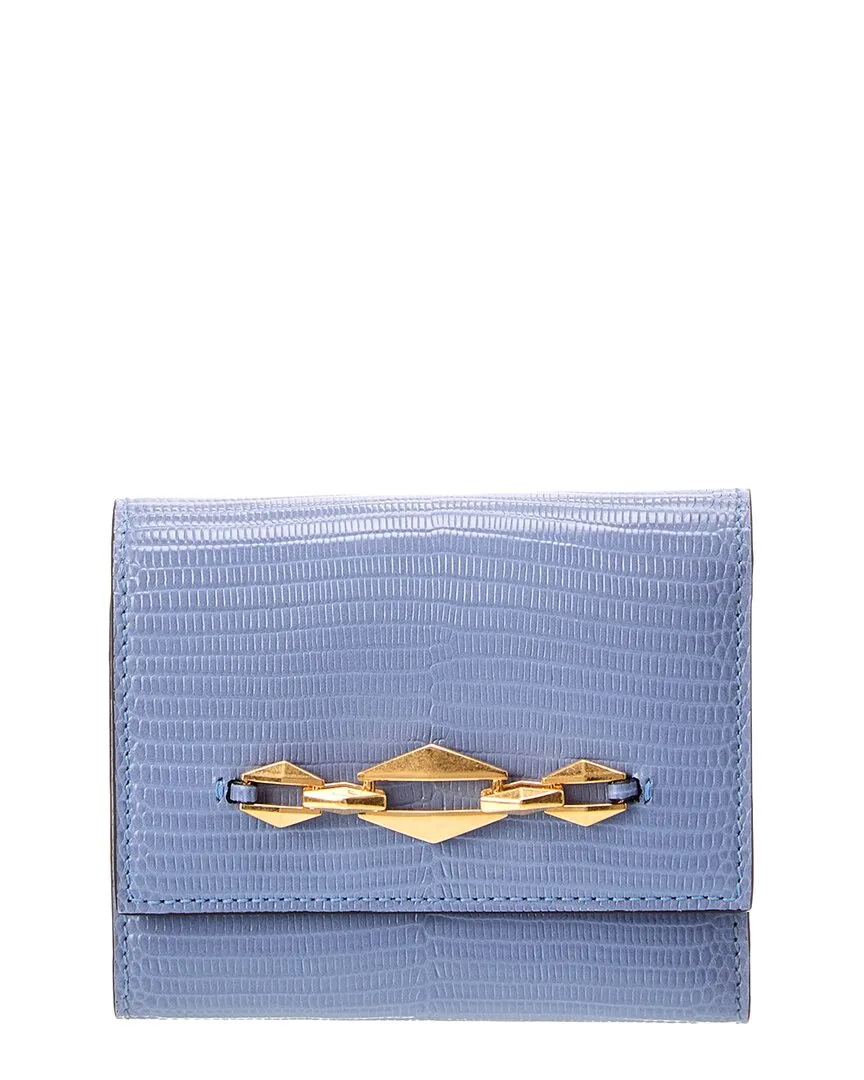 Marinda Lizard-Embossed Leather Card Case by Jimmy Choo