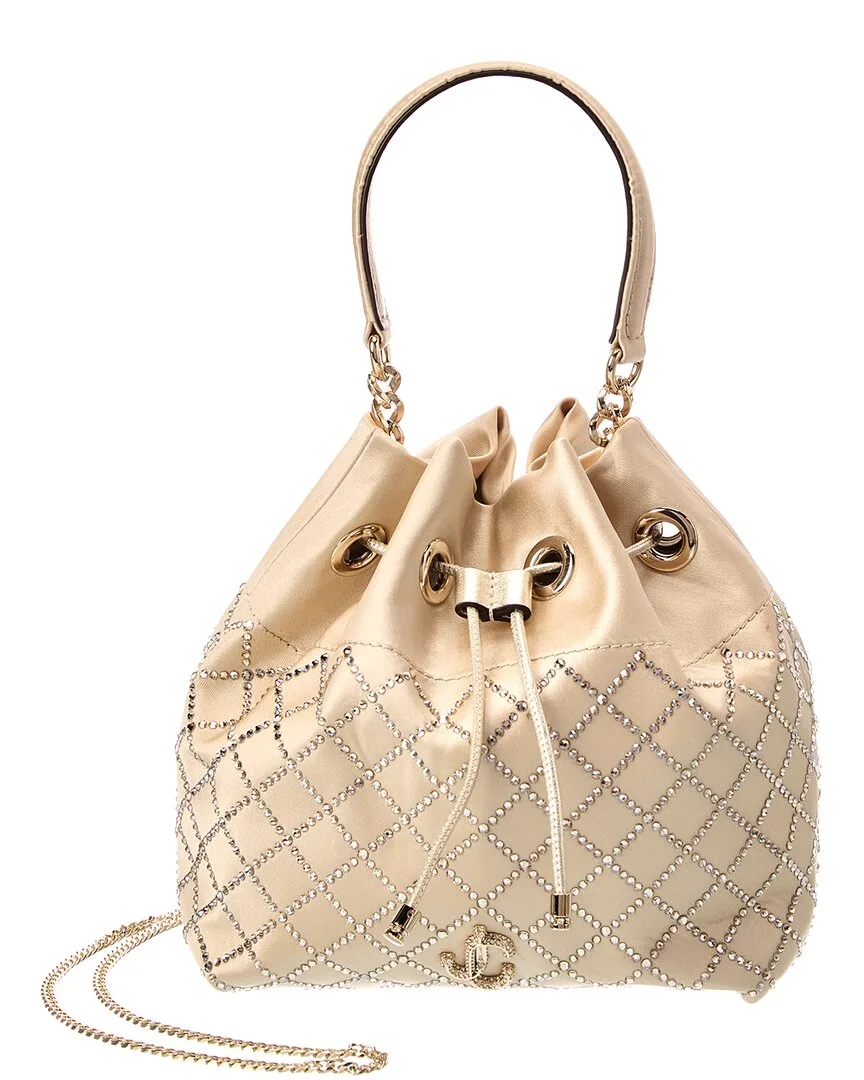 Heidi Satin Bucket Bag by Jimmy Choo