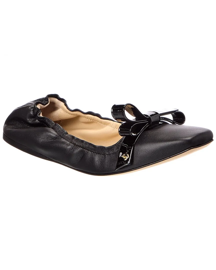 Adalee Leather Ballet Flat by Jimmy Choo