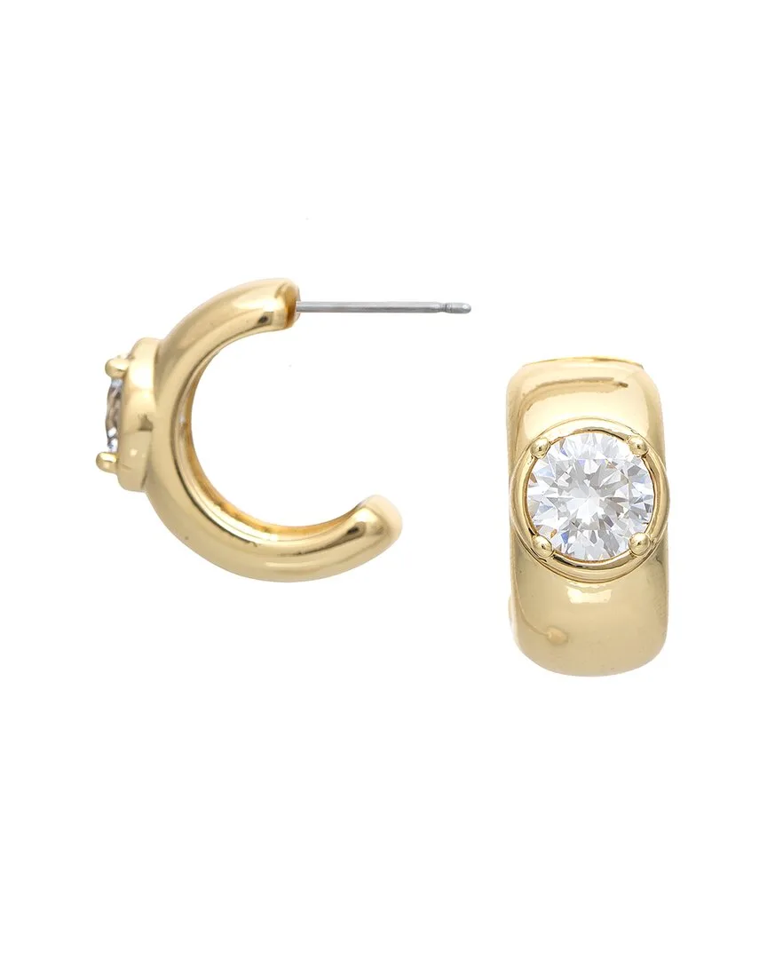 18K Plated Cz Earrings by Rivka Friedman