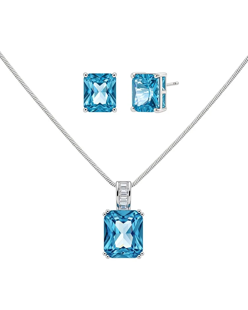 Cz Earrings & Necklace Set by Jankuo