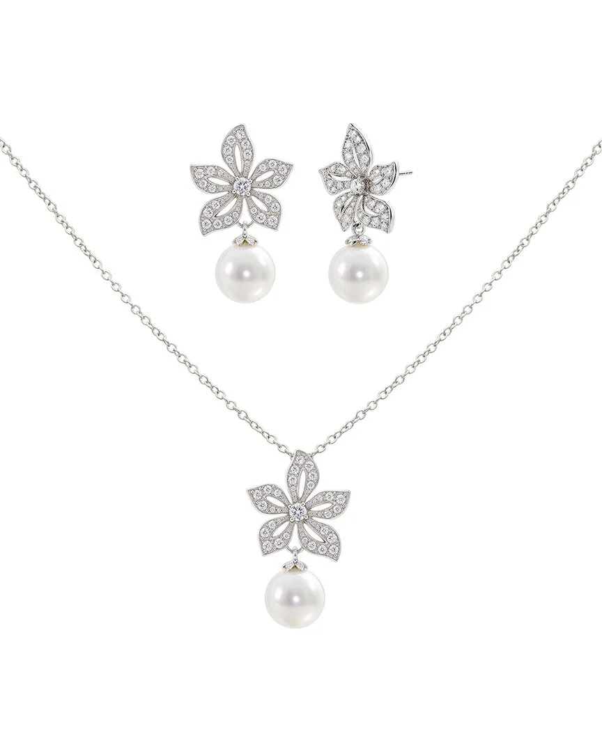 Cz Earrings & Necklace Set by Jankuo