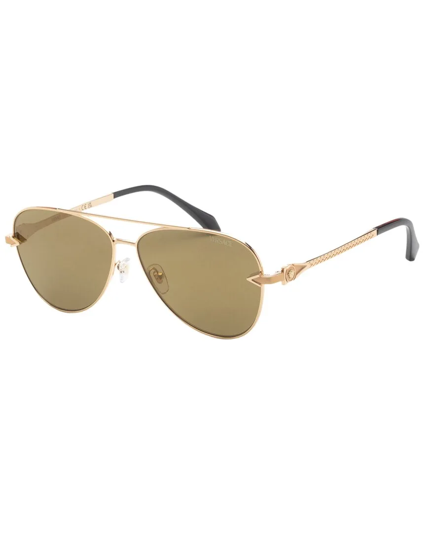 Ve2283 61Mm Sunglasses by Versace