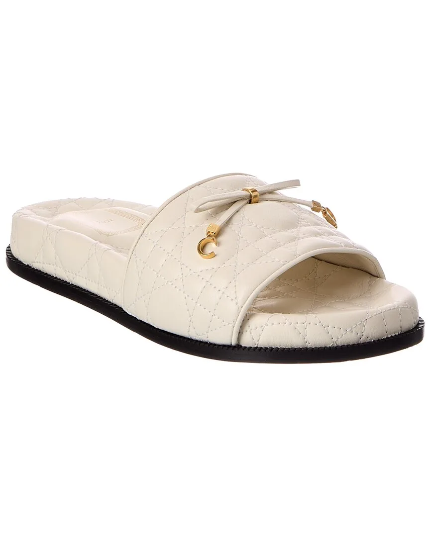 Cannage Quilted Leather Sandal by Dior