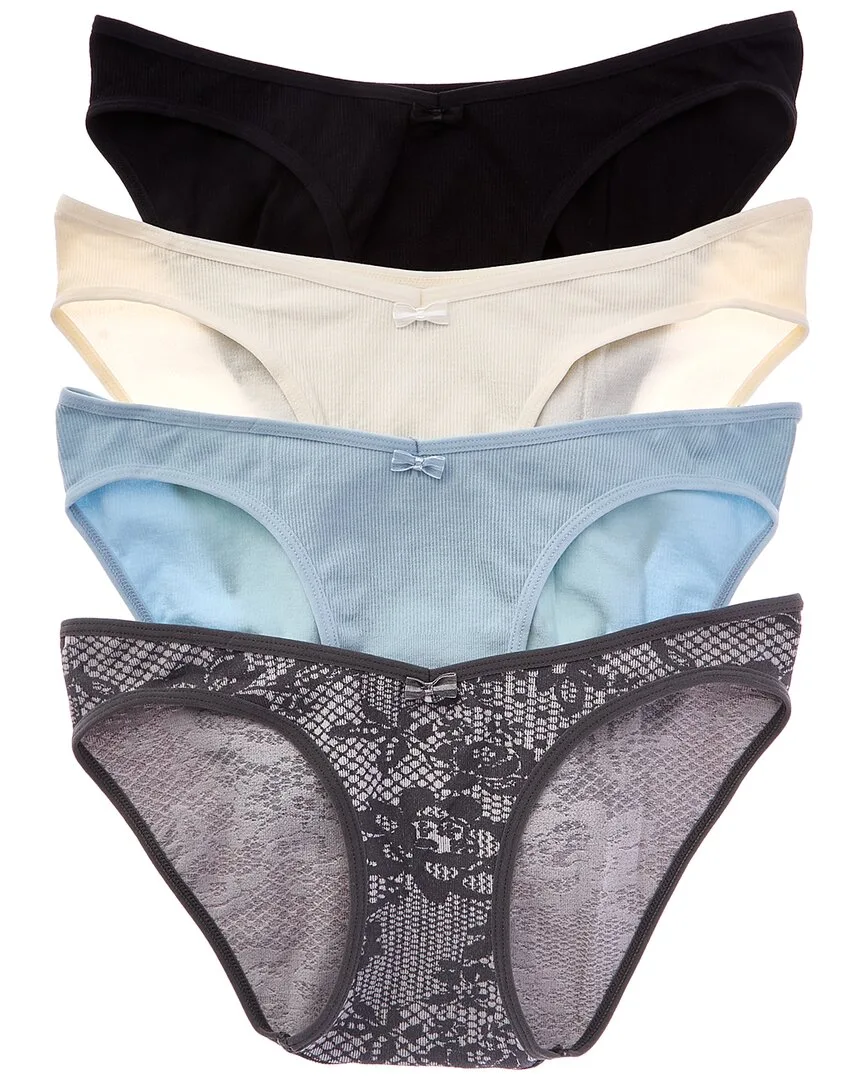 Set of 4 Seamless Rib Bikini