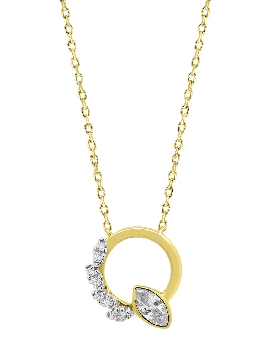 14K 0.25 ct. tw. Lab-Grown Diamond Pendant by Ethos Creations
