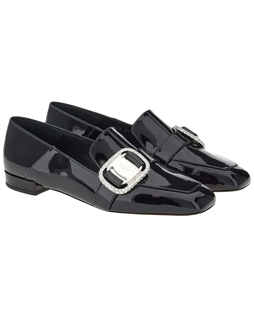 Vara Leather Loafer Black by Ferragamo