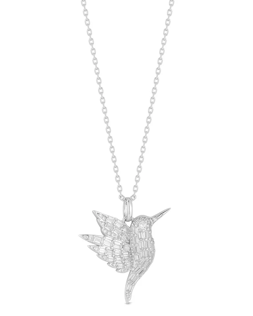 Plated Silver Cz Necklace by Glaze Jewelry