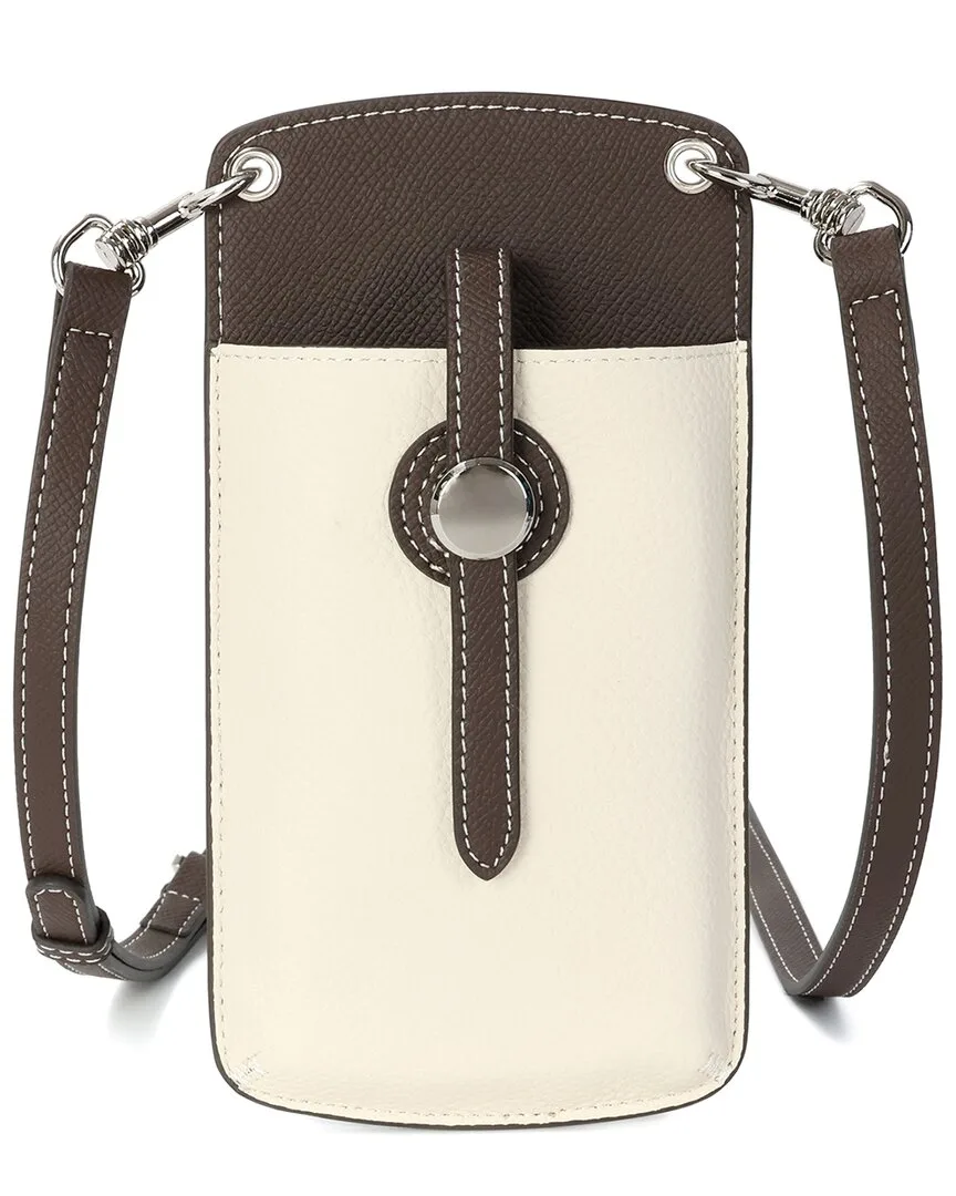 Grained Leather Phone Bag by Tiffany & Fred Paris