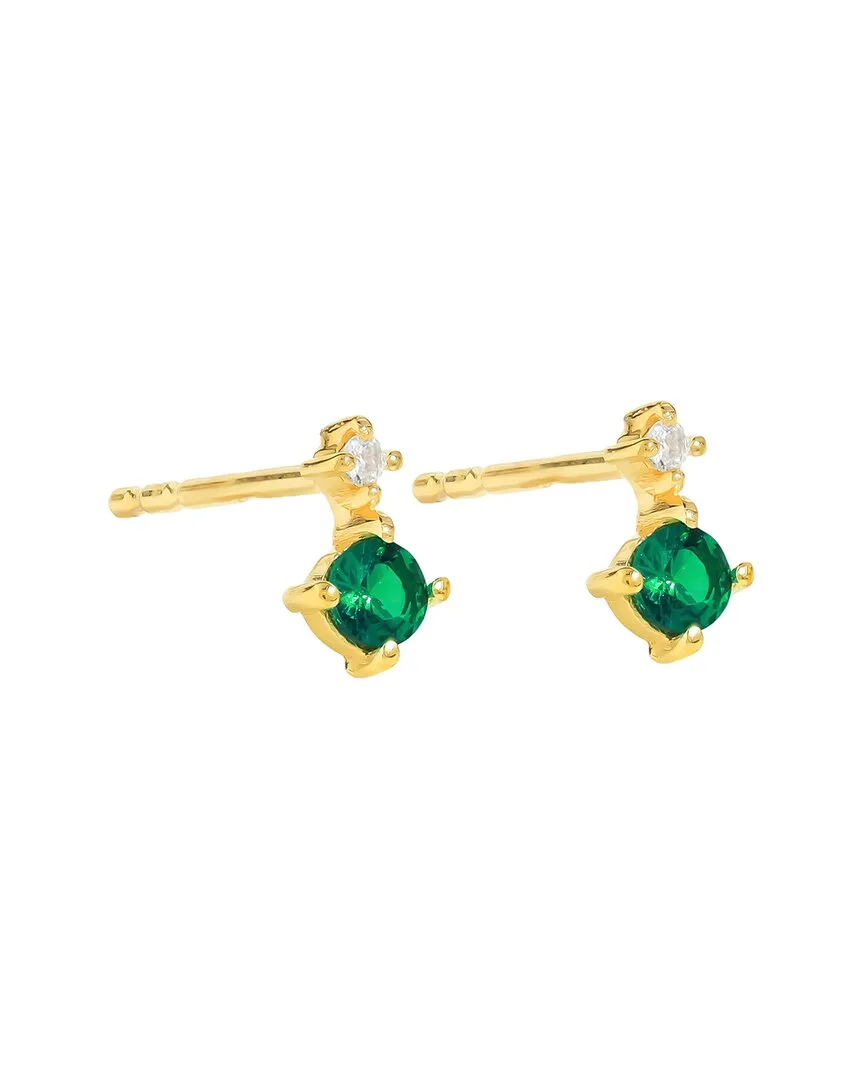 14K Over Silver 0.13 ct. tw. Gemstone Drop Earring by Tiramisu