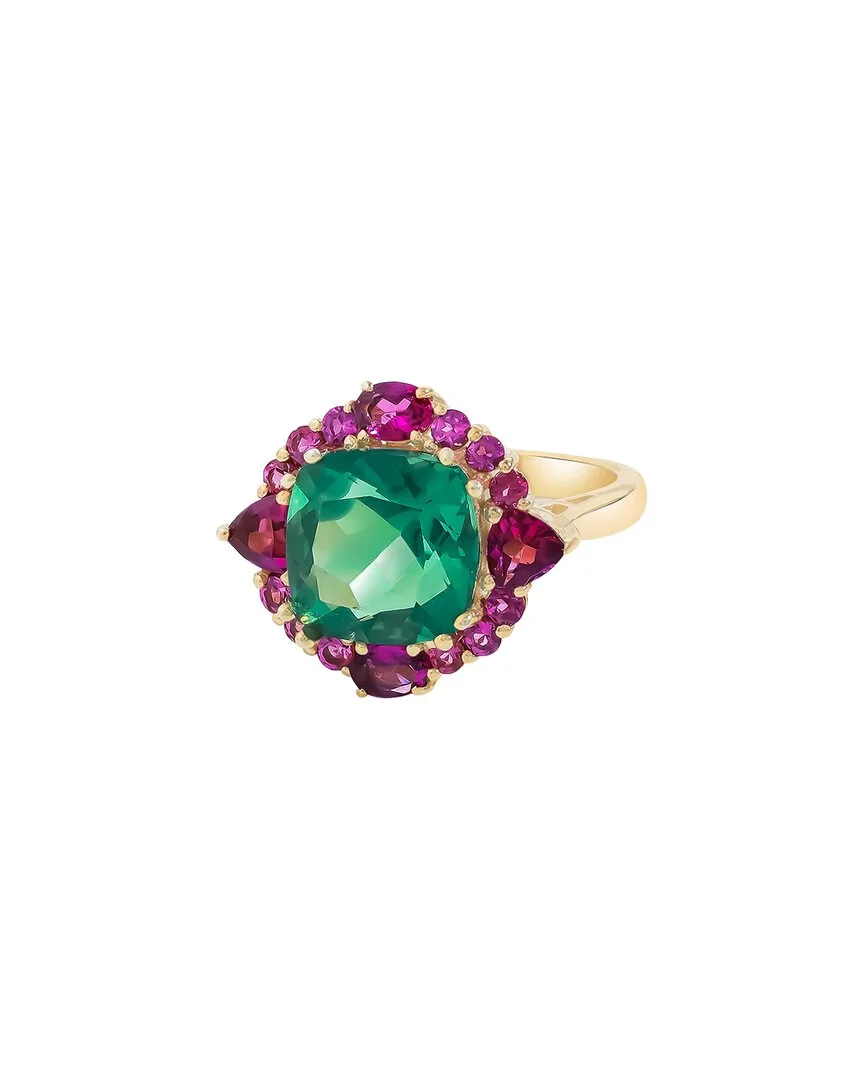 14K Over Silver 6.26 ct. tw. Gemstone Statement Ring by Tiramisu