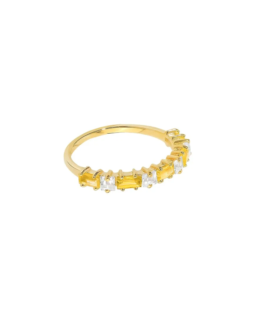 14K Over Silver 1.20 ct. tw. Gemstone Solitaire Ring by Tiramisu