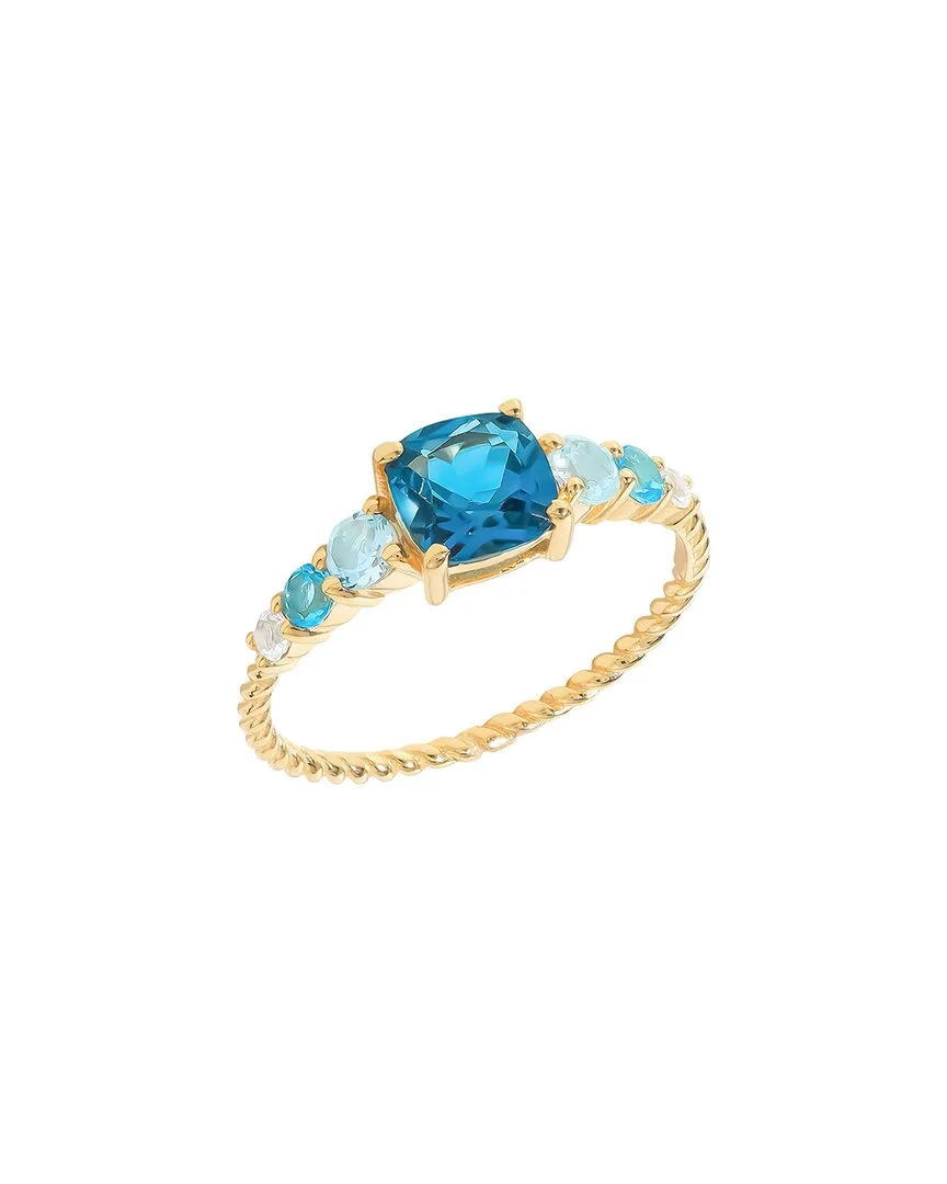 14K Over Silver 1.56 ct. tw. Gemstone Solitaire Ring by Tiramisu