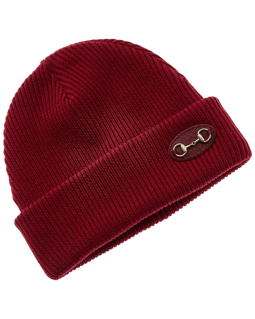 Horsebit Wool Beanie by Gucci