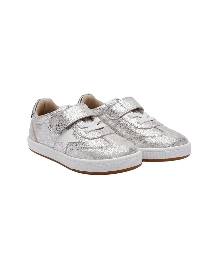 Retro Platinum Leather Sneaker by Old Soles