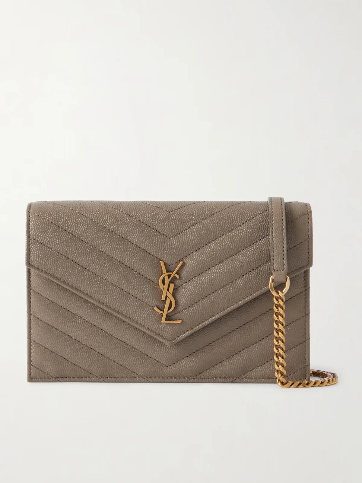 - Cassandre Quilted Full-grain Leather Shoulder Bag -
