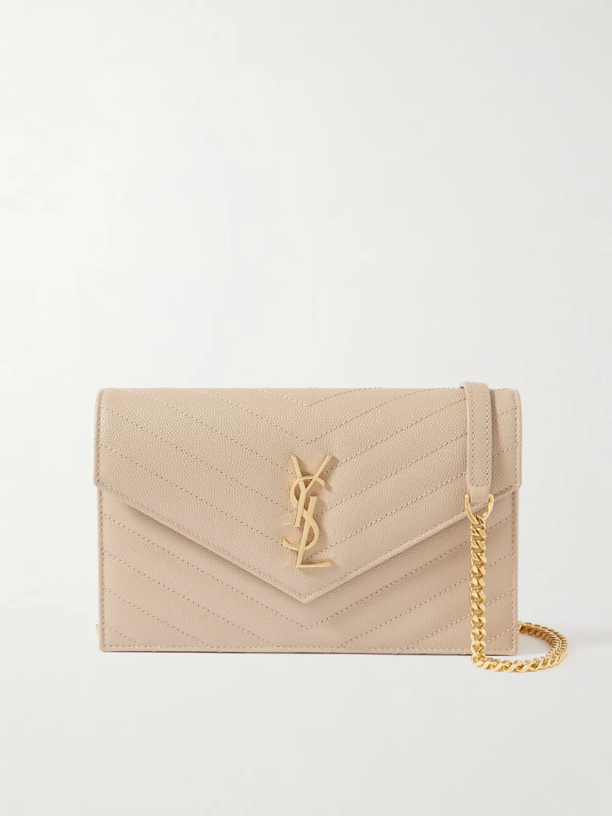 - Cassandre Quilted Full-grain Leather Shoulder Bag -