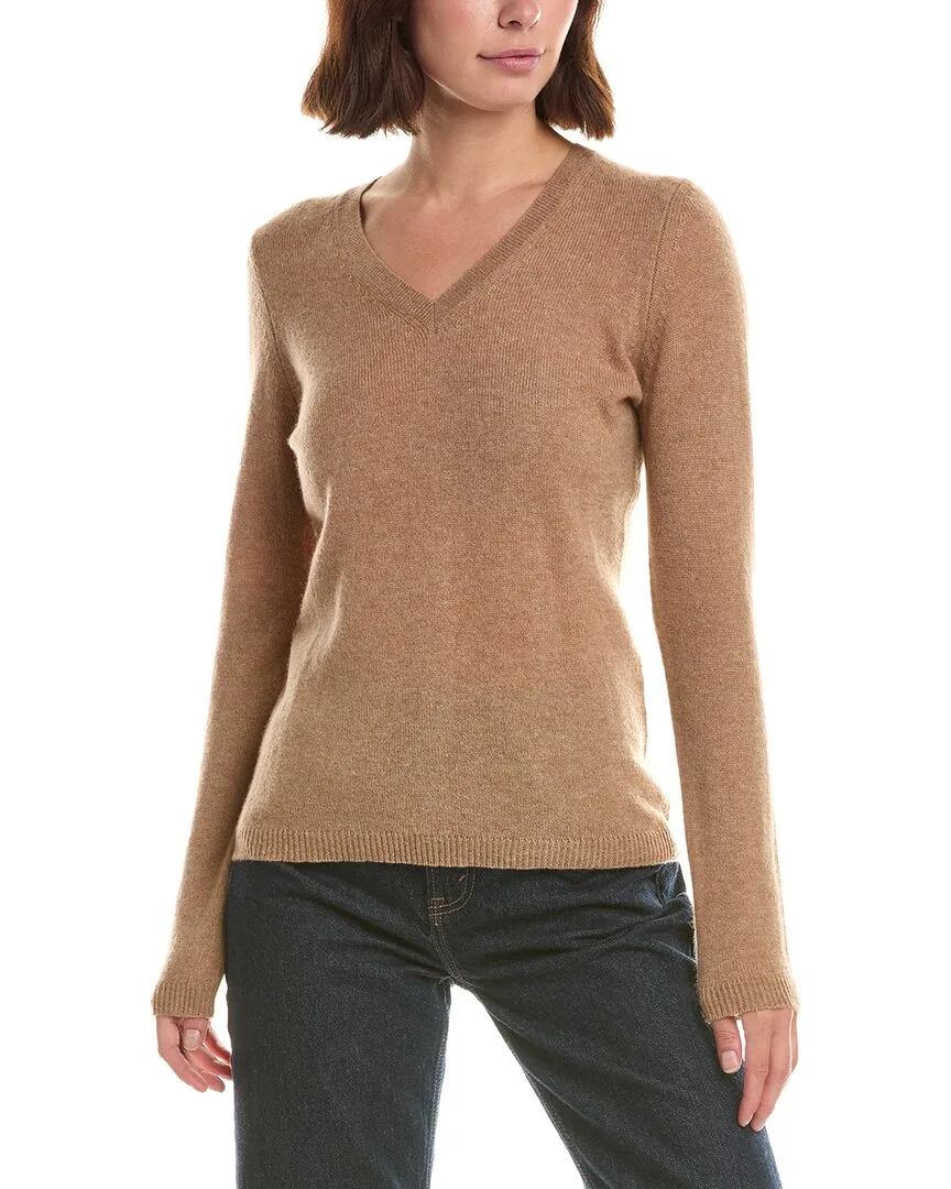Basic V-Neck 100% Cashmere Pullover