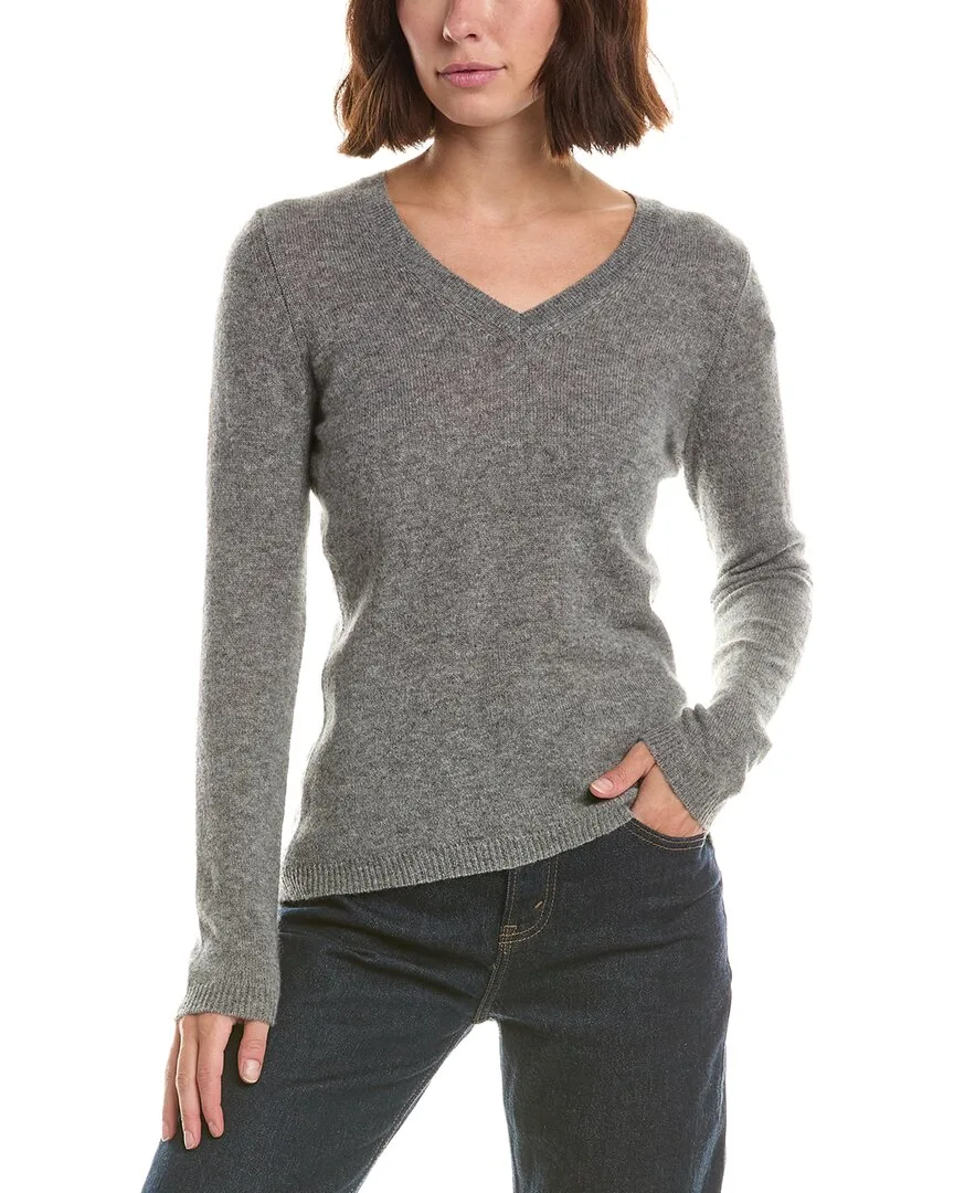Basic V-Neck 100% Cashmere Pullover