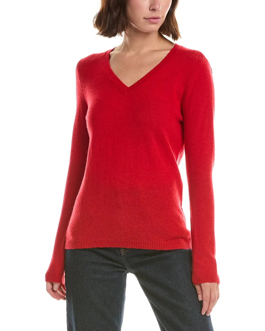 Basic V-Neck 100% Cashmere Pullover