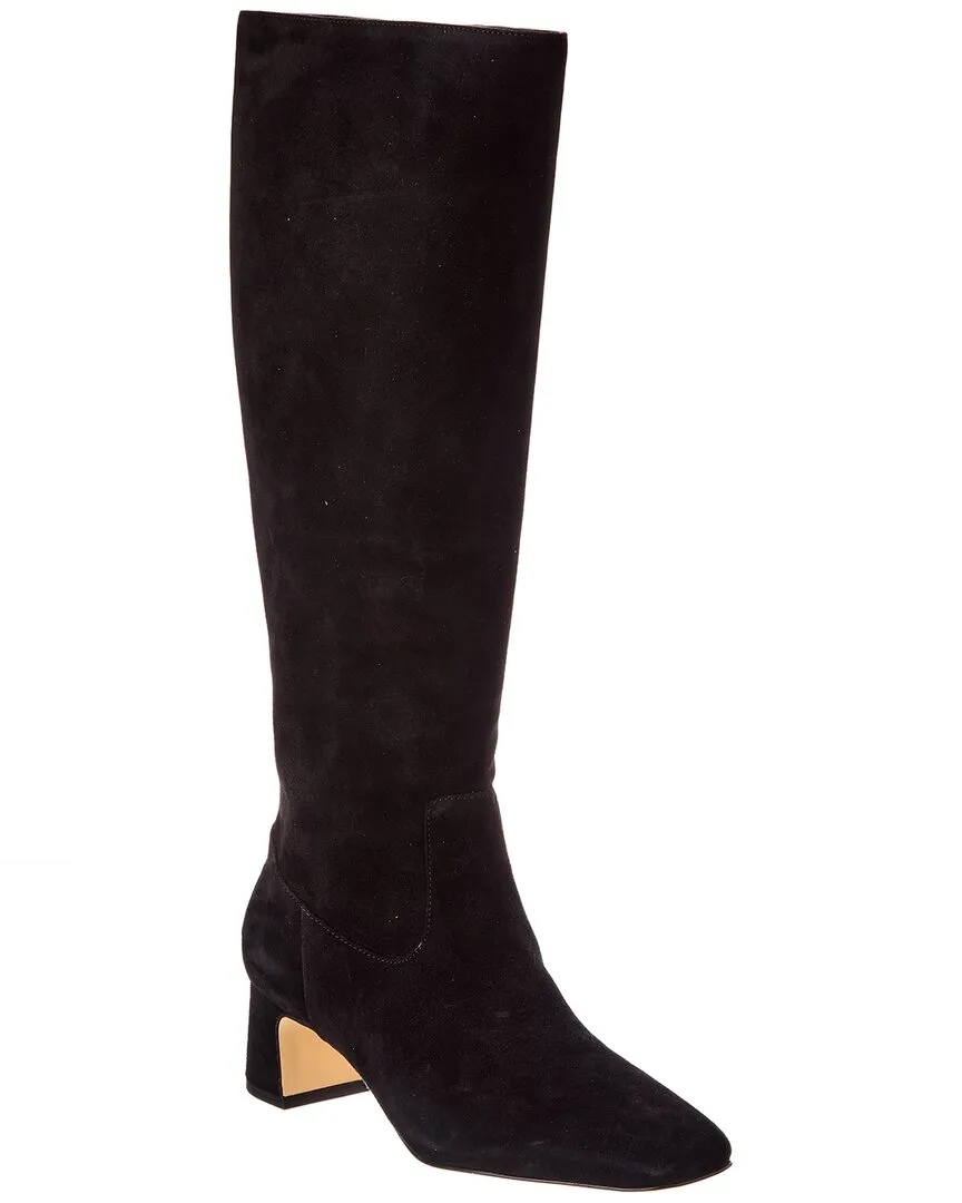 Simona Zip Suede Knee-High Boot by Stuart Weitzman