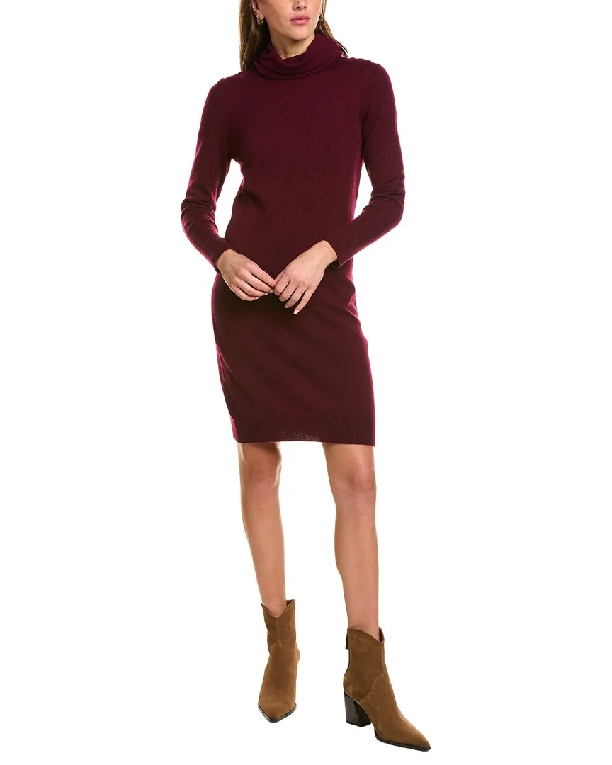Turtleneck Wool & Cashmere-Blend Sweaterdress by Forte Cashmere