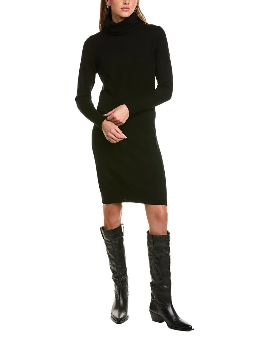 Turtleneck Wool & Cashmere-Blend Sweaterdress