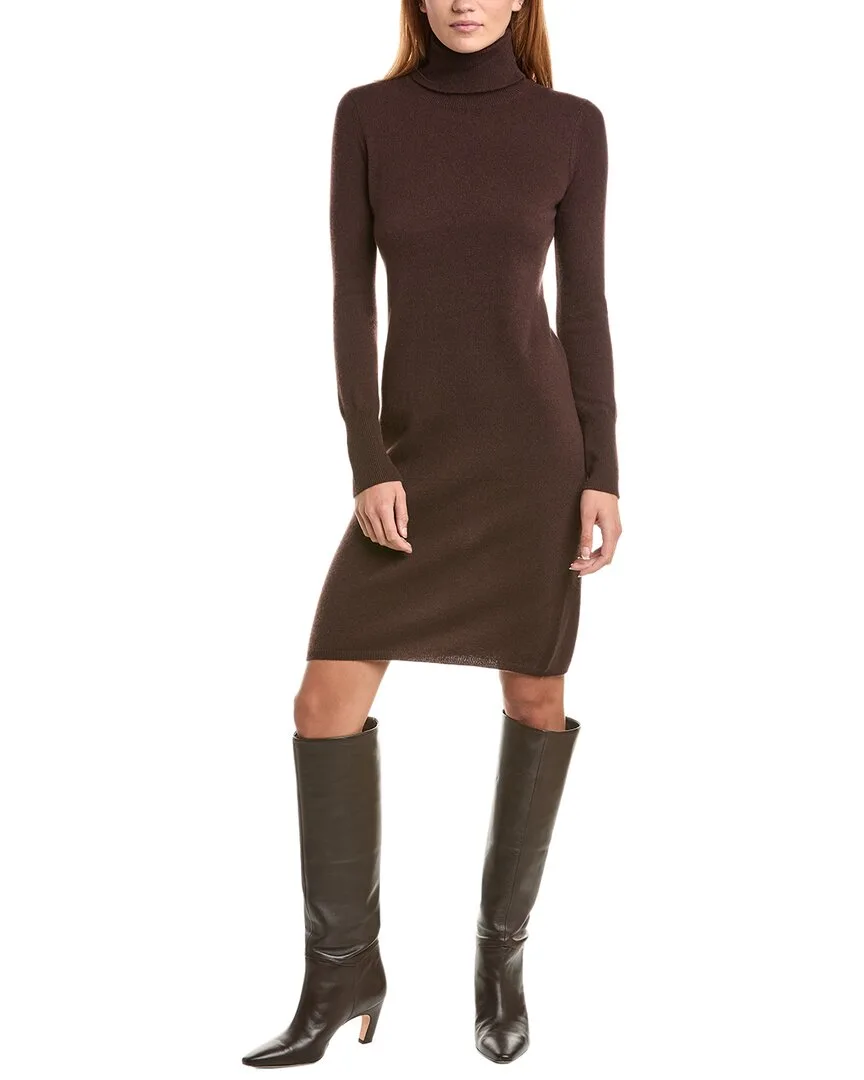 Classic Turtleneck 100% Cashmere Dress by Sofiacashmere