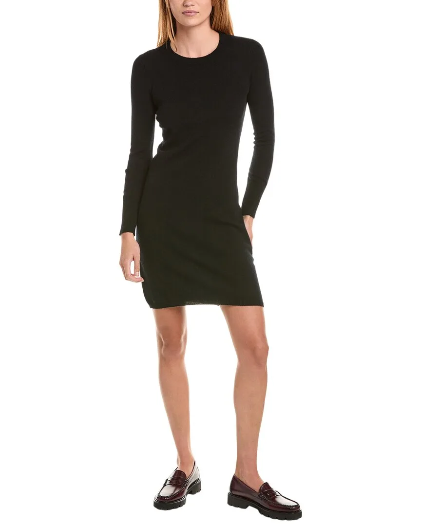 Classic Crewneck 100% Cashmere Dress