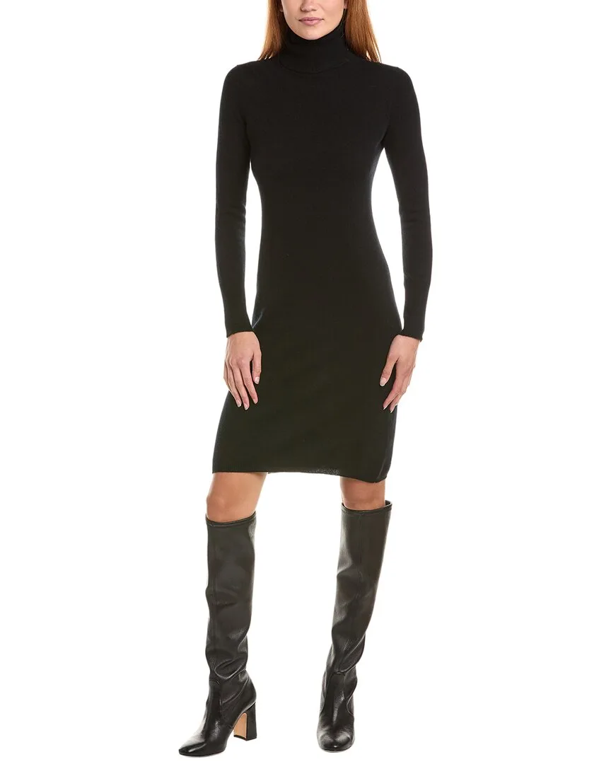 Classic Turtleneck 100% Cashmere Dress