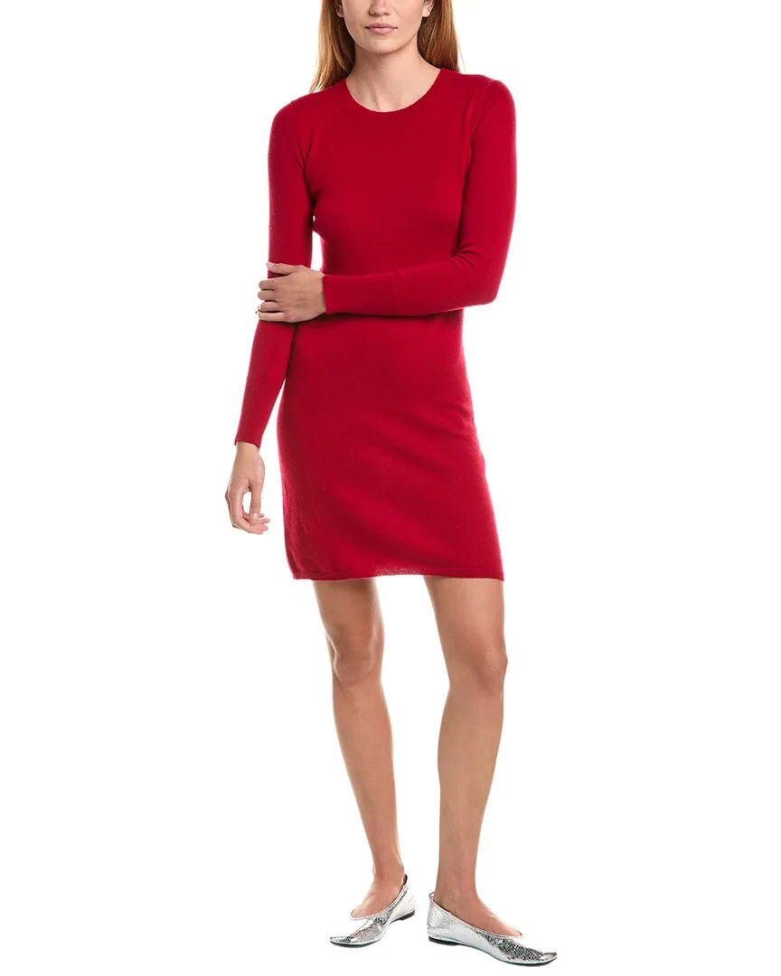 Classic Crewneck 100% Cashmere Dress