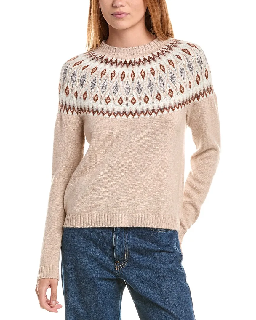 Fairisle Crewneck Wool & Cashmere-Blend Sweater