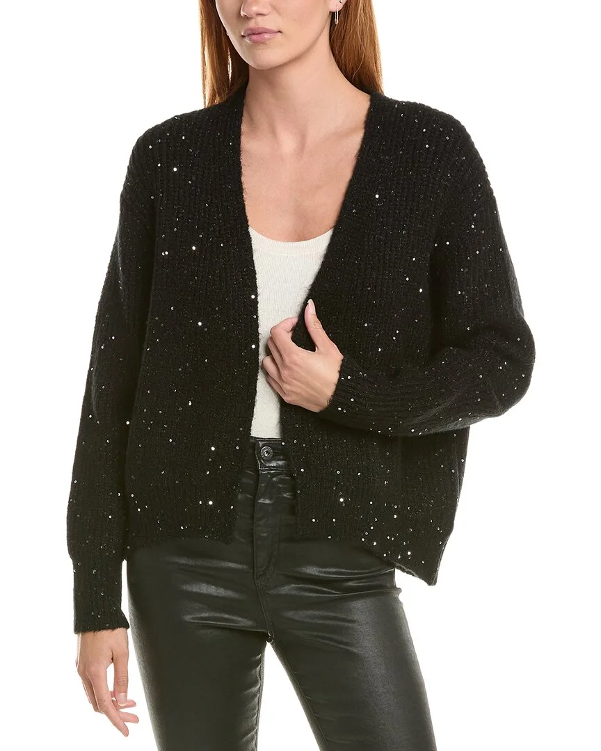 Sequin Mohair-Blend Cardigan by Forte Cashmere