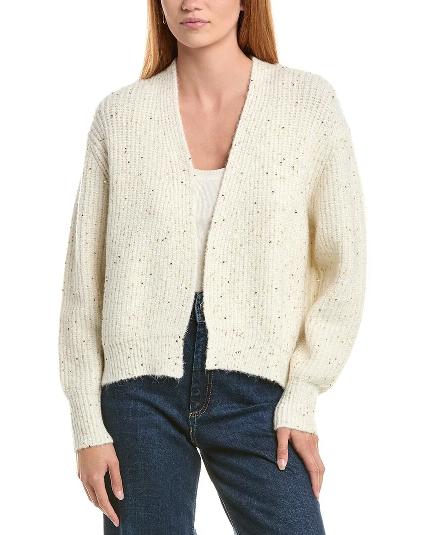 Sequin Mohair-Blend Cardigan
