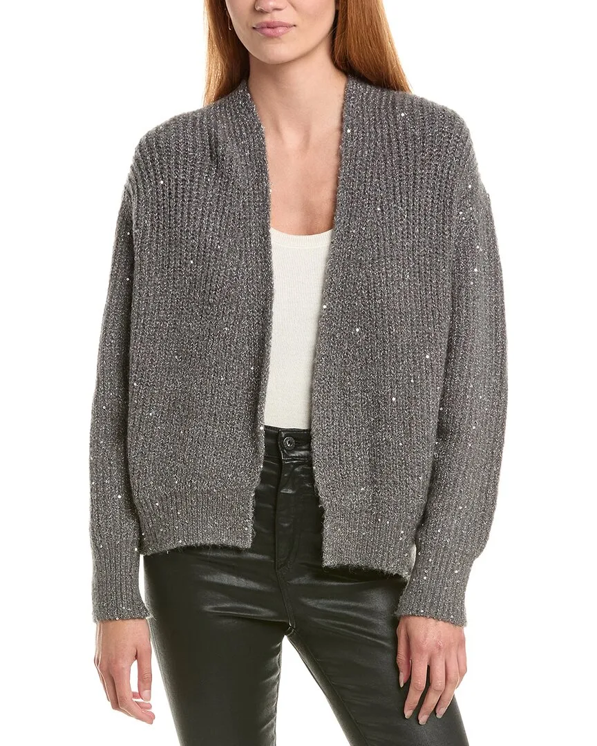 Sequin Mohair-Blend Cardigan