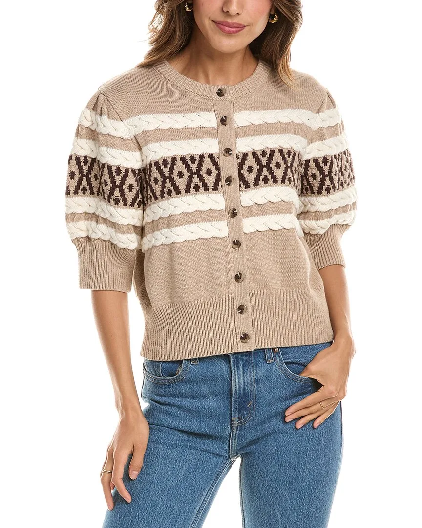 Cable Cardigan by 525 America