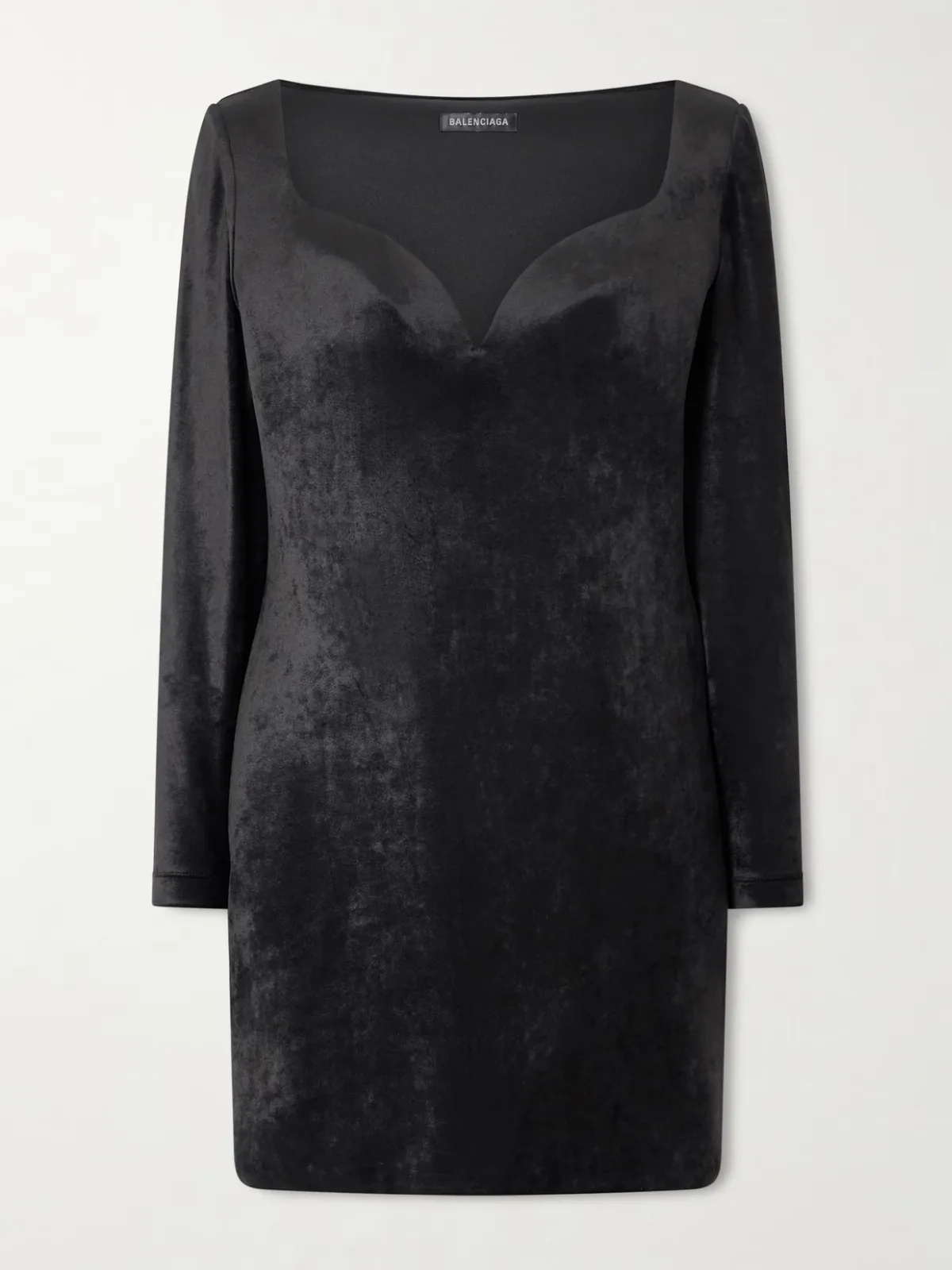 - Stretch-velvet Mini Dress -