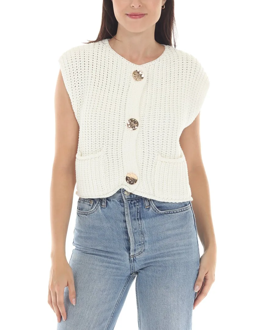 Rain + Rose Cap Sleeve Cardigan
