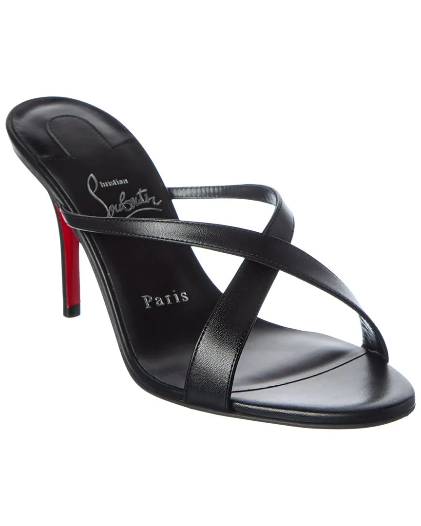 Mulazee Cross 80 Leather Sandal by Christian Louboutin