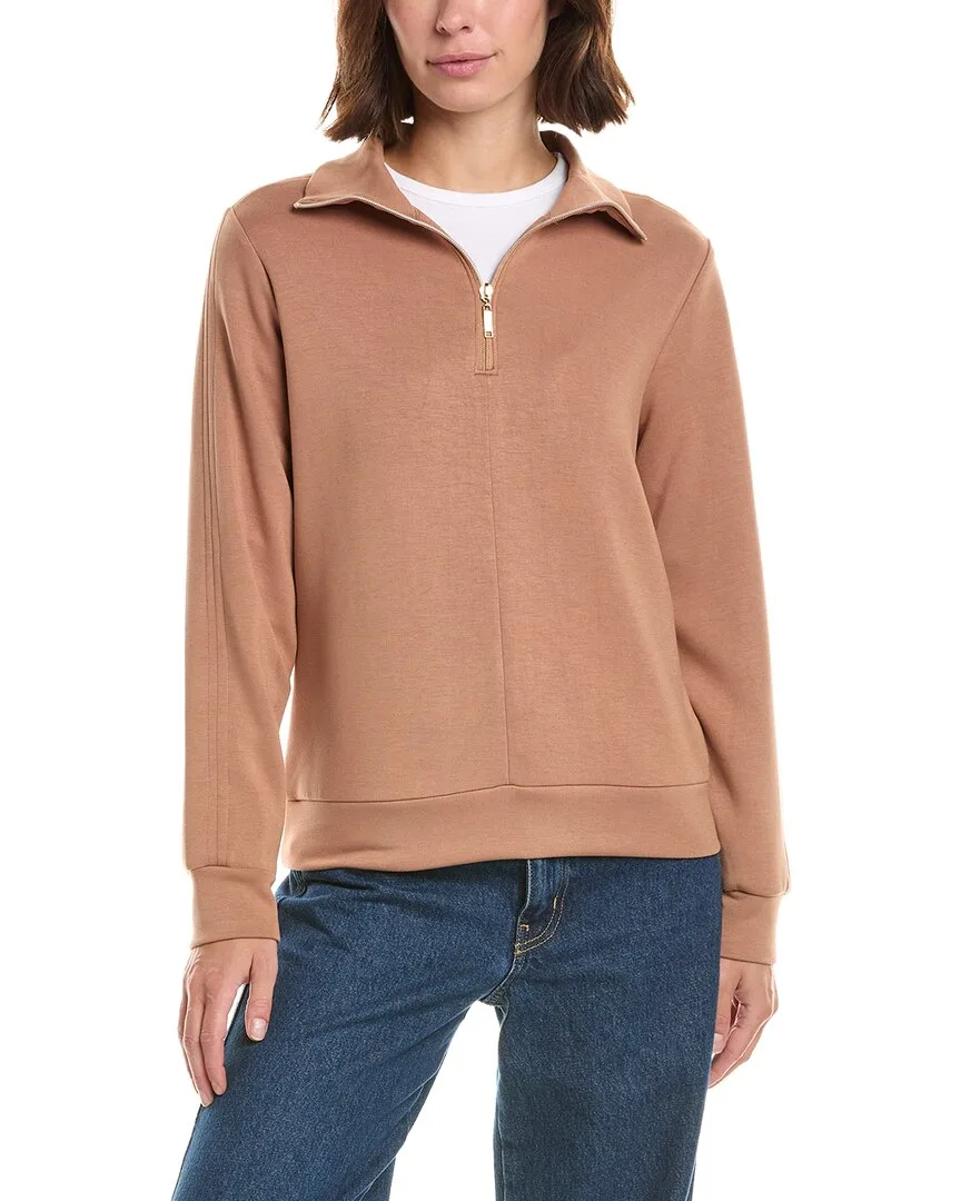 Nanette Lepore Collared 1/4-Zip Pullover