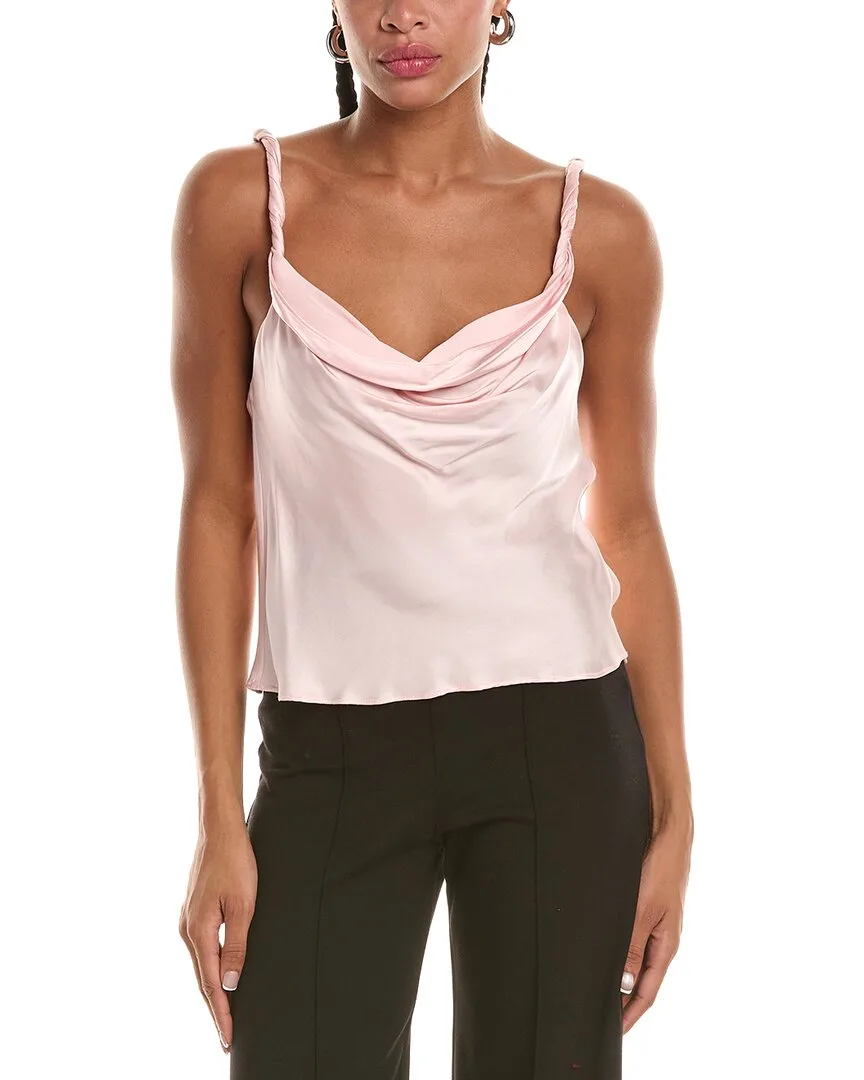 Monique Twist Strap Cowl Neck Tank by Alice + Olivia