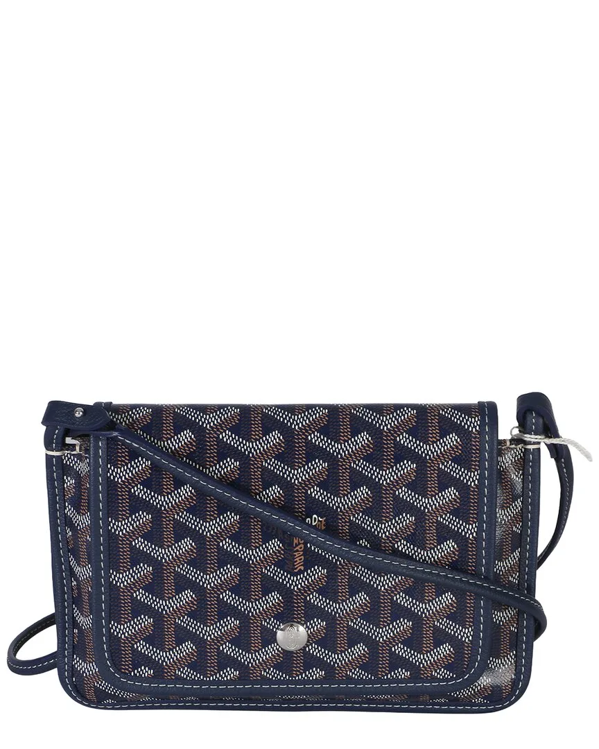Navy Goyardine Canvas Plumet Wallet (authentic Pre-Loved) by Goyard